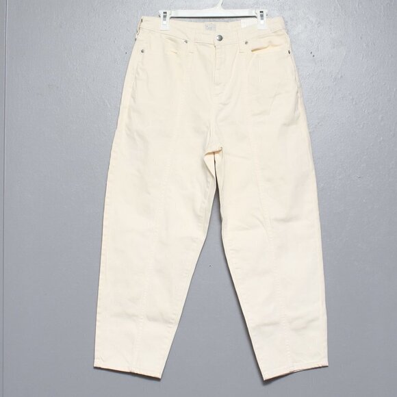 A new day nwt highest rise tapered leg cream soft denim jeans - Picture 1 of 8